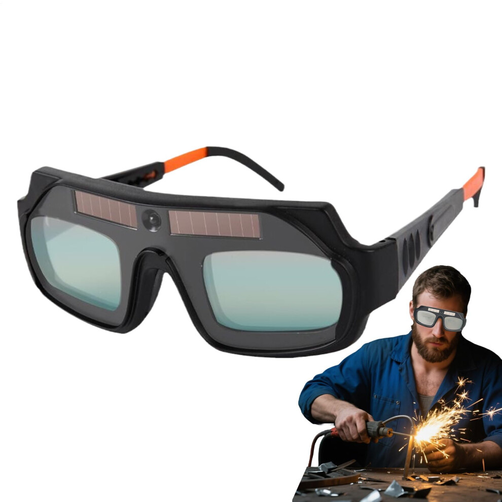 Auto Darkening Welding Glasses Safety Goggles True Color Adjustable Comfort Portable Soldering Metal Cutting Arc Weld 9339159051634