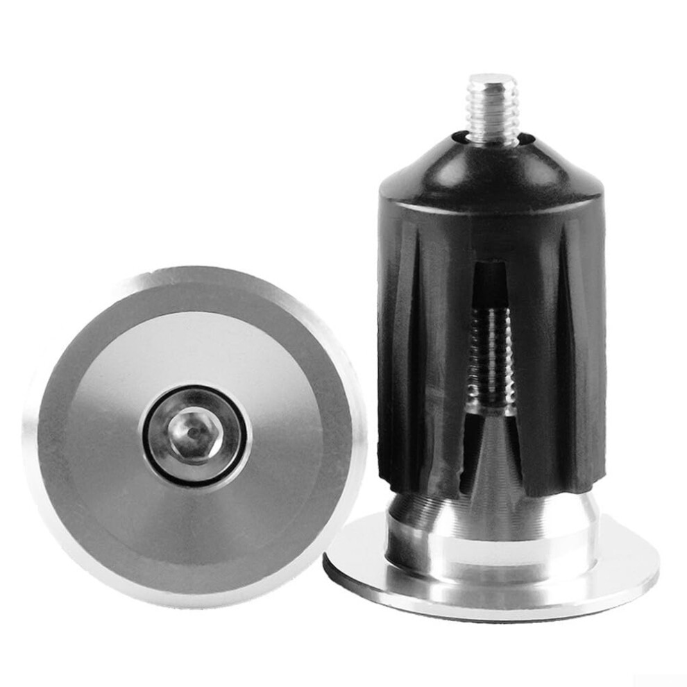 Bicycle Handlebar Lock Aluminum Alloy Silver Color Compatible With Most Handlebar Sizes-image-OPC-PMSGQ7R-NEW