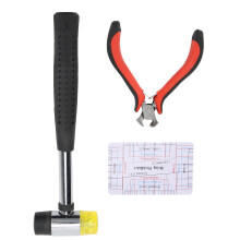 Knock-Resistant Guitar Repair Kit with Ergonomic Handle and Dual Head Hammer