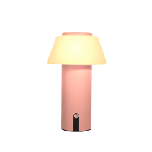 Ecvivk Lampe de Table Fonction Power Bank Sans Fil Ă LED Dimmable Rose