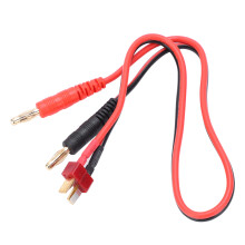 B6 Charger 4.0mm Banana Plug to T Head Silicone Cable 16 AWG, 15.4in