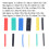 Set da 280 pezzi di tubi termorestringenti 1,5-4mm x45mm multicolore 8