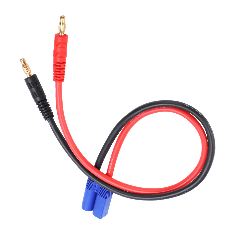 4.0Mm Banana To Ec5 Plug Silicone Wire 36.3Cm For Rc Models 4691358658768