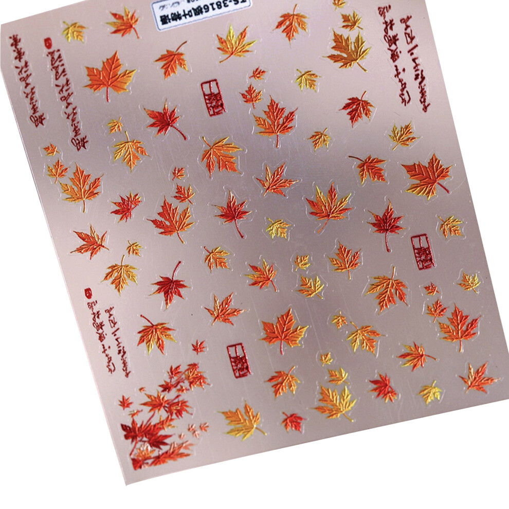 Maple Leaves Nails Decals Nails Art Stickers Maple Leaves