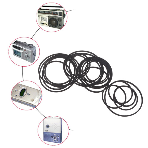 20pcs Square Rubber Belts for Recording Devices and Video Drives 1