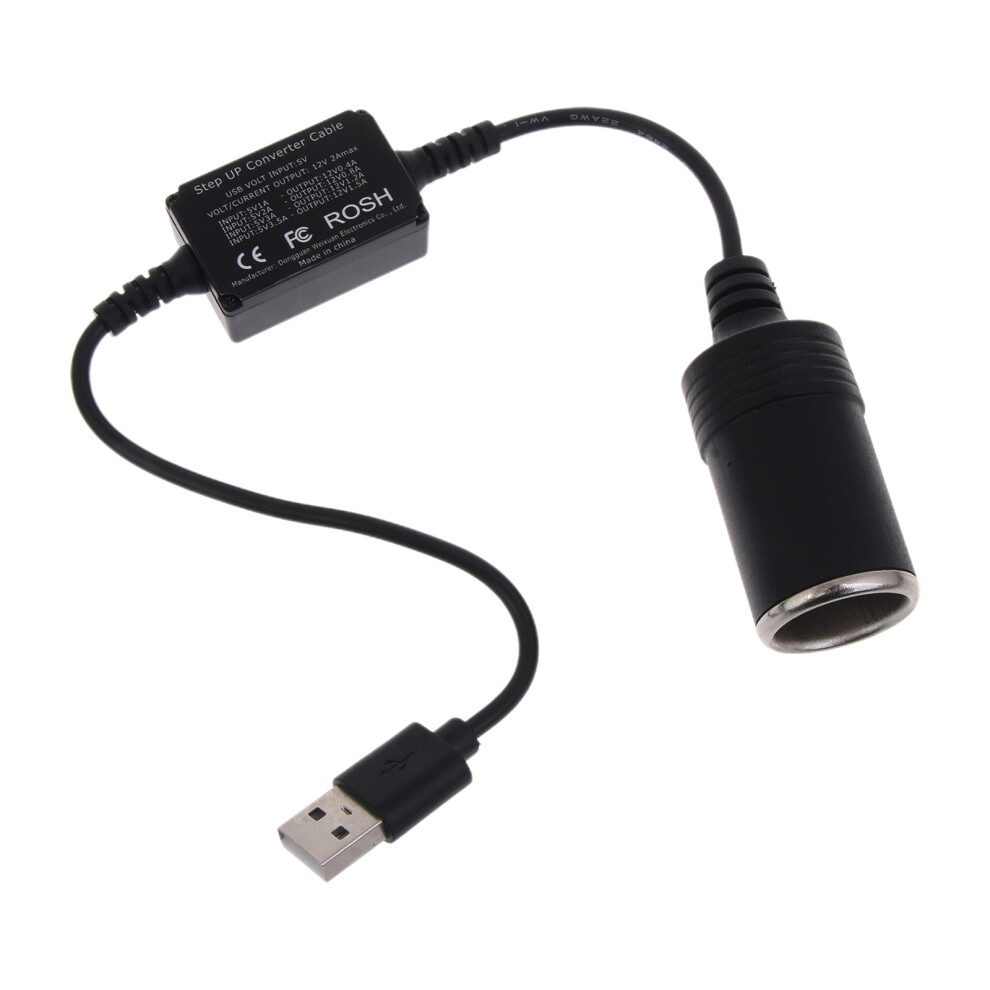 Usb 5V To 12V Cigarette Lighter 18W Driving Recorder Boost Power 7754000289332