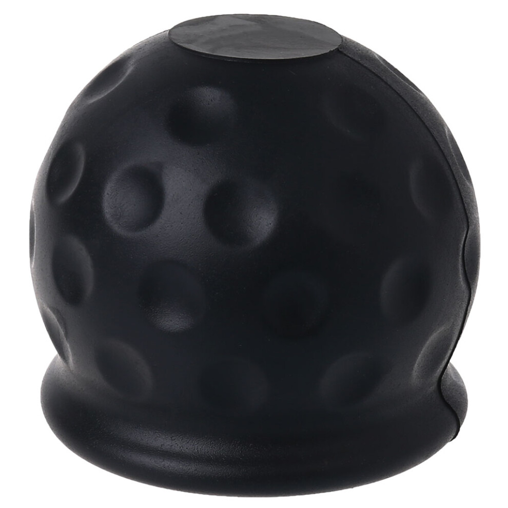 50Mm Auto Tow Bar Ball Cover Cap Hitch Caravan Trailer Towball Black 7754000289714