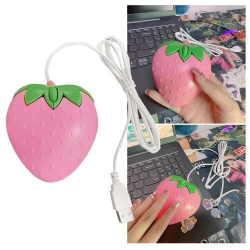 Stylish Pink USB Mouse Compact Optical Gaming Mouse for Office 1