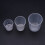 3Pieces Resin Epoxy Graduated Cups Clear Scale Cups for-Clear 4