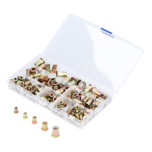 165 pièces Kit d'écrous rivet M3-M8 à rayures verticales