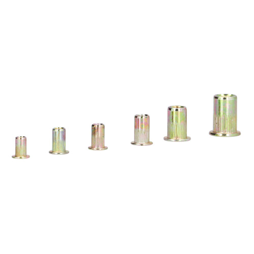 165 pièces Kit d'écrous rivet M3-M8 à rayures verticales 2