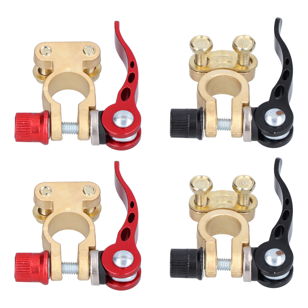 2 Sets Car Battery Terminal Clamps 17.5-19.1Mm Brass Aluminum Alloy 4971358661969