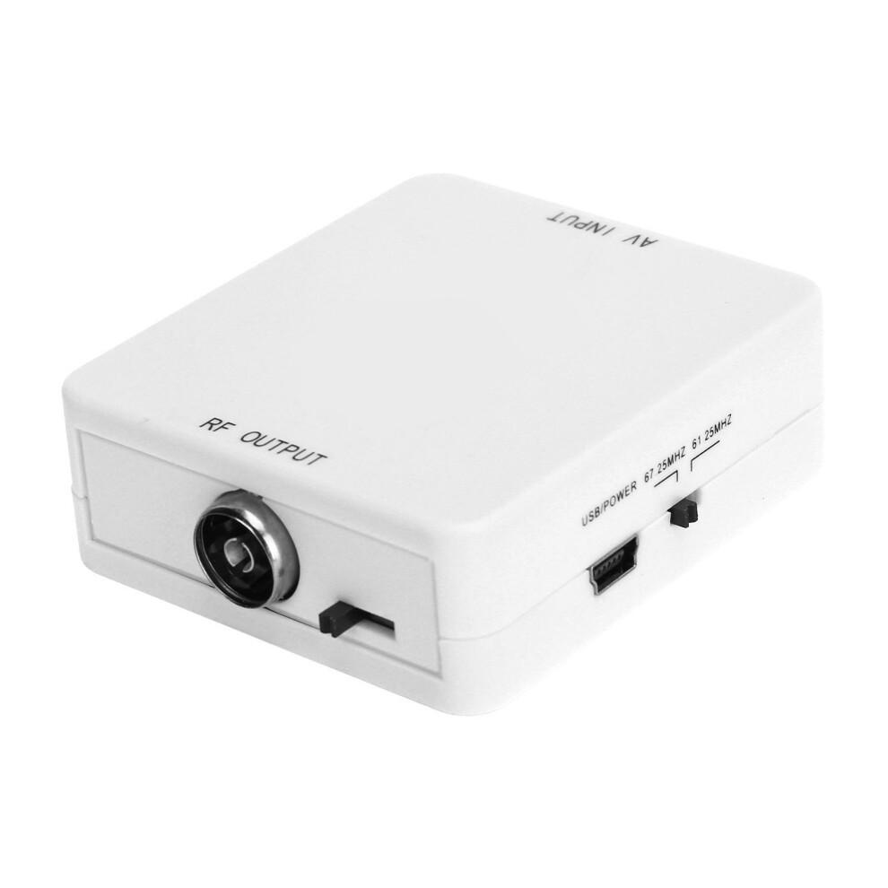 Av To Rf Converter 61.25Mhz/67.25Mhz Mini Video Signal Adapter 8771358665433