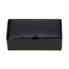 Men Cufflink Tie Clip Ring Storage Box Faux Leather Organizer