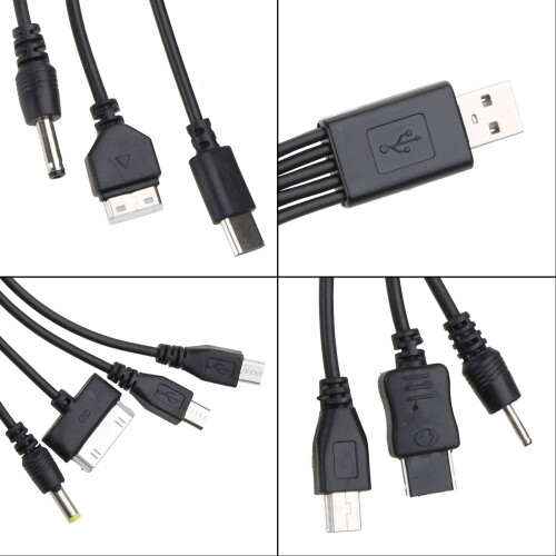 Universal Multi Plug USB Cable Charger USB Adapter Cable Data 2