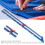 Durable Blue Sewing Ruler with Pointed Edge for Button Margin Measurements 5