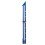 Durable Blue Sewing Ruler with Pointed Edge for Button Margin Measurements 2