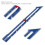 Durable Blue Sewing Ruler with Pointed Edge for Button Margin Measurements 4