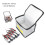 Explosion-Proof Silver Fireproof Lipo Battery Safe Bag 21.5x16x12cm 7