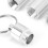 Waterproof Aluminum Pill Holder Keychain with Adjustable Layers Compact Size 7