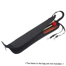 Wasserabweisende Trommelstocktasche aus 600D mit Tragegurt, Schwarz
