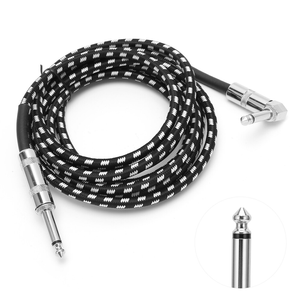 6.35Mm Male To Right Angle Guitar Cable 3M Oxygen-Free Copper 6921358673132