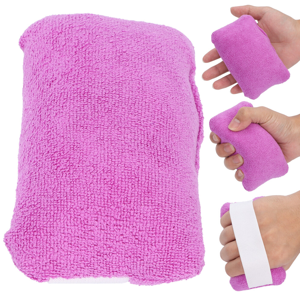 Purple Palm Grips Cushion With Elastic Band For Hand Exercise And Grip Protection