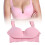 Women's Pink Full Coverage Wireless Support Bra L Chinlon Polyurethane 3