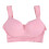 Women's Pink Full Coverage Wireless Support Bra L Chinlon Polyurethane 14