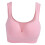 Women's Pink Full Coverage Wireless Support Bra L Chinlon Polyurethane 2