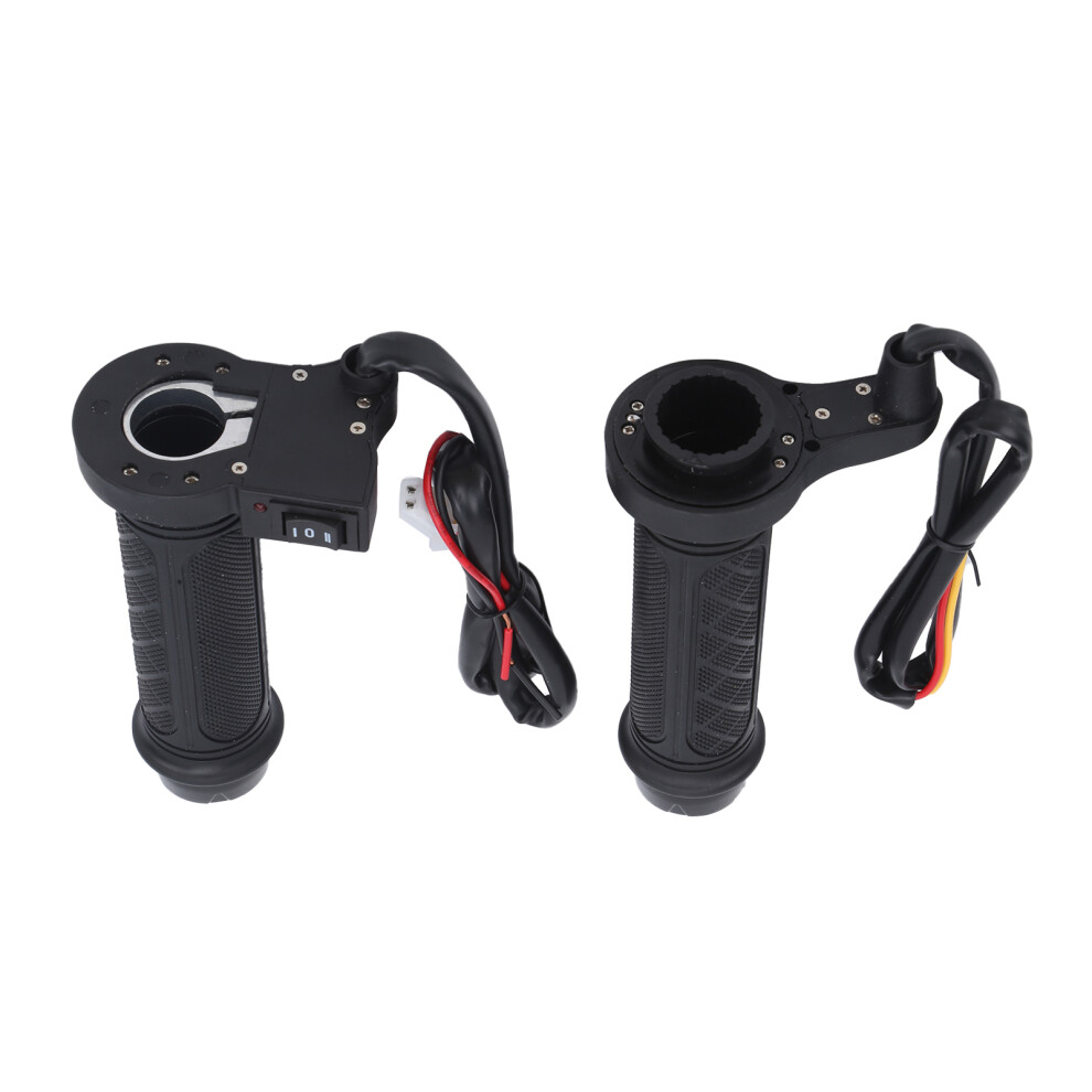 Heated Grips For 7/8In Bars 12V Adjustable Temp Winter Handset Black 4631358675945