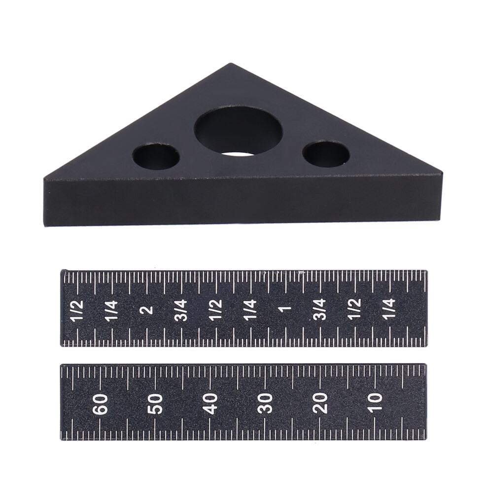 45 Aluminum Alloy Triangle Ruler, 15Mm Thick Measuring Tool For Woodworking 4661358676260