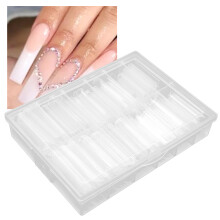 240 Stück Transparente Künstliche Nagelspitzen, 12 Größen, ABS Nagelverlängerung