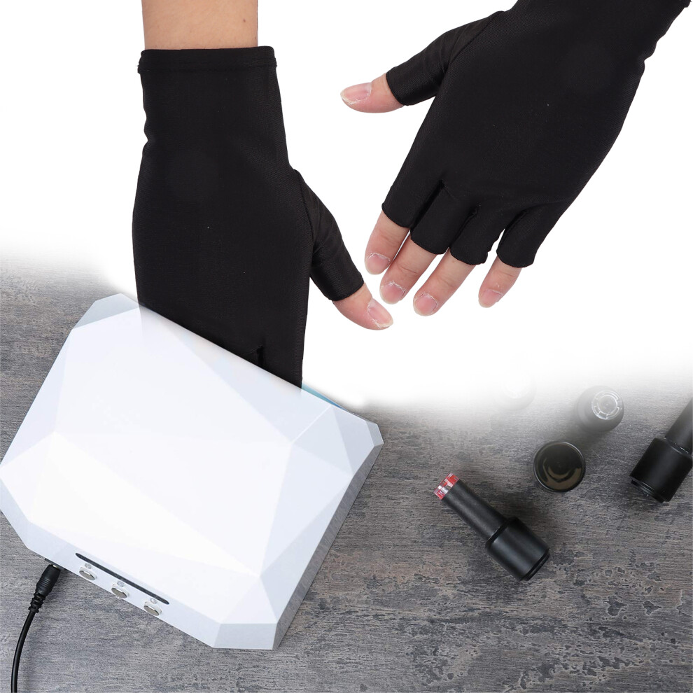 UV Protection Fingerless Gloves for Nail Technicians and Outdoor Sports