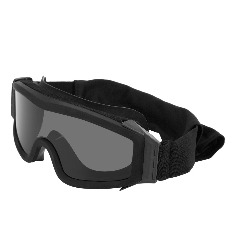 Motorcycle Goggles Anti-Fog Dustproof Windproof Transparent 20.1Cm Black/Yellow 8041358677157