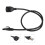 Modèle LAN-Ext M-F 0,5 m câble d'extension en ABS noir 13
