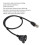 Modèle LAN-Ext M-F 0,5 m câble d'extension en ABS noir 3