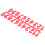 10PCS Plastic Number Tags for Office Apartment Beehive Room Identification 13
