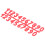 10PCS Plastic Number Tags for Office Apartment Beehive Room Identification 7
