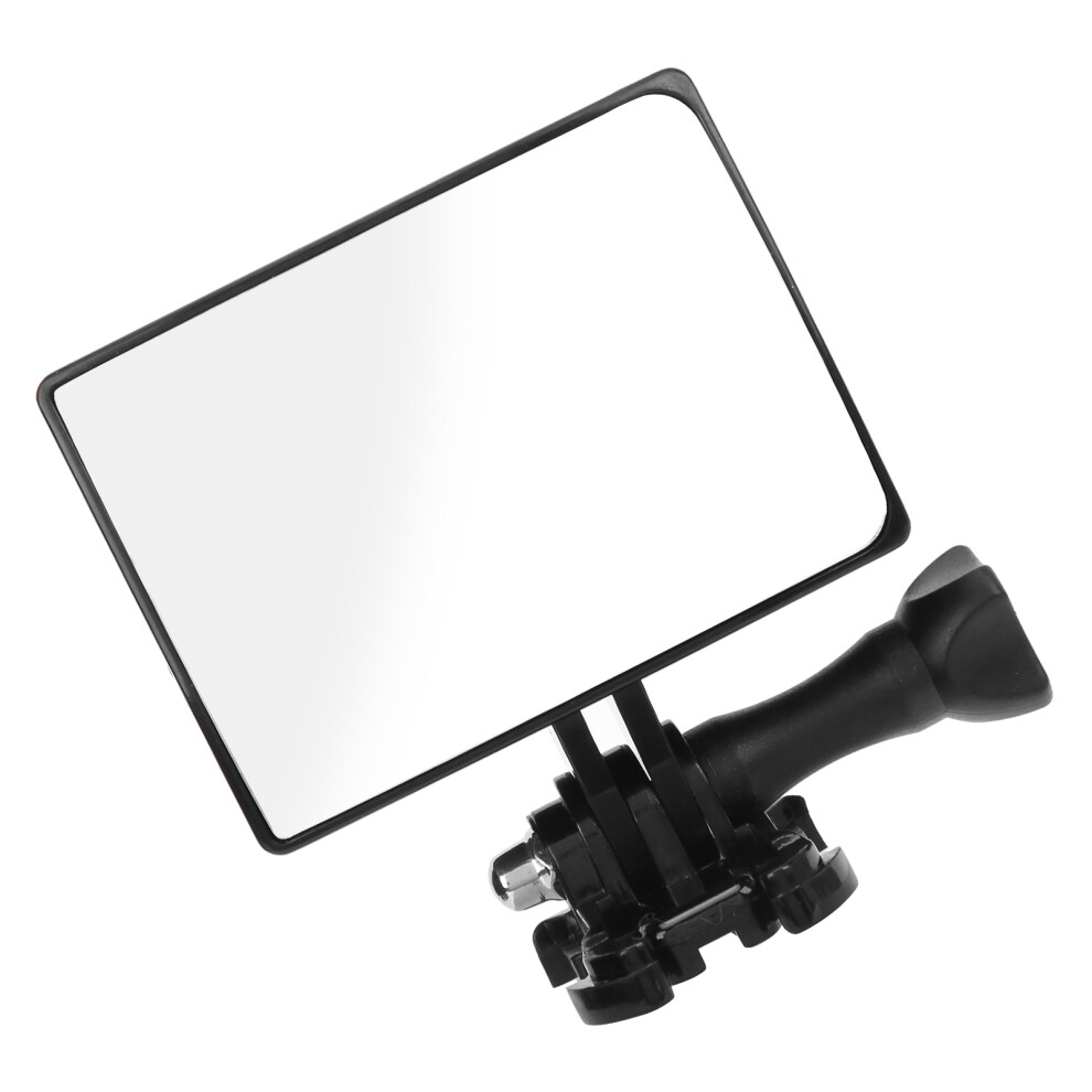 Sheingka Selfie Flip Mirror With Cold Shoe Mount For Vlogging, 5X7cm, Black 4961358678258