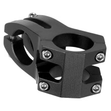 LUNJE 31,8 x 45 mm Aluminium Mountainbike-Vorbau, kurzer Riser, Schwarz