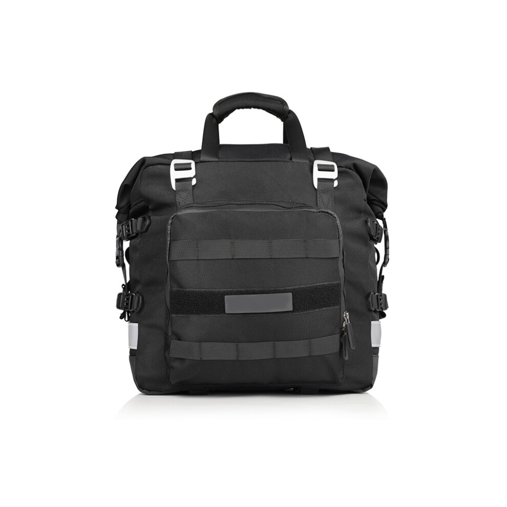 (Black) Motorcycle Side Bag Replacement Reflective Zipper Bags Pouch Organizer-image-OPC-PMSGZBV-NEW