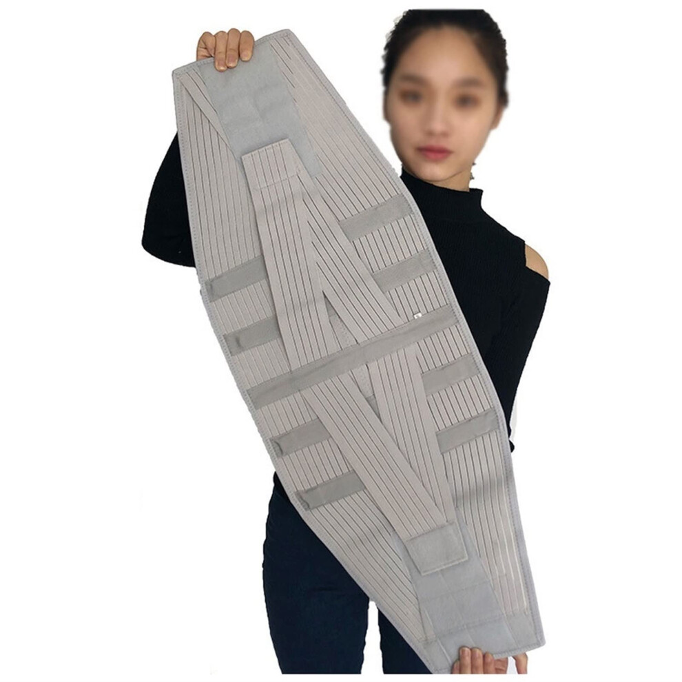 Back Brace Corrector Unisex 32cm Extra-Wide Back Support Belt for Lumbar Relief, Sciatica, Scoliosis, Herniated Disc Large