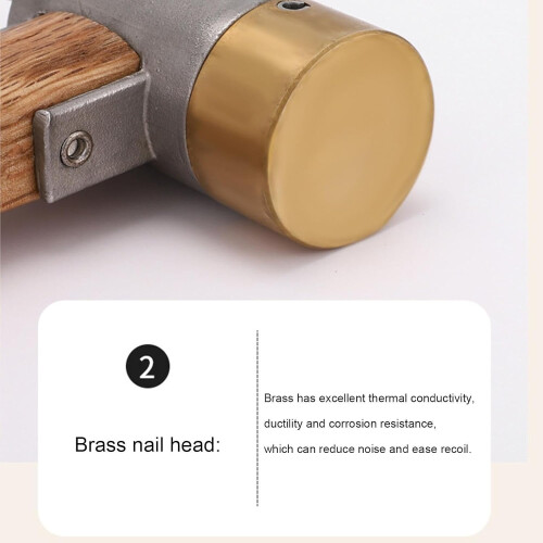 Camping Hammer With Wooden Handle, Outdoor Puller Tools, Shock Absorber, Multifunctional Hammer 2