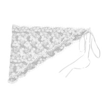 Embroidered Hair Scarf Lace Bandana Balletcore Turban White Lace