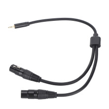 XLR Female to 3.5mm Male YSplit Cable - High-Quality Audio Patch Cord