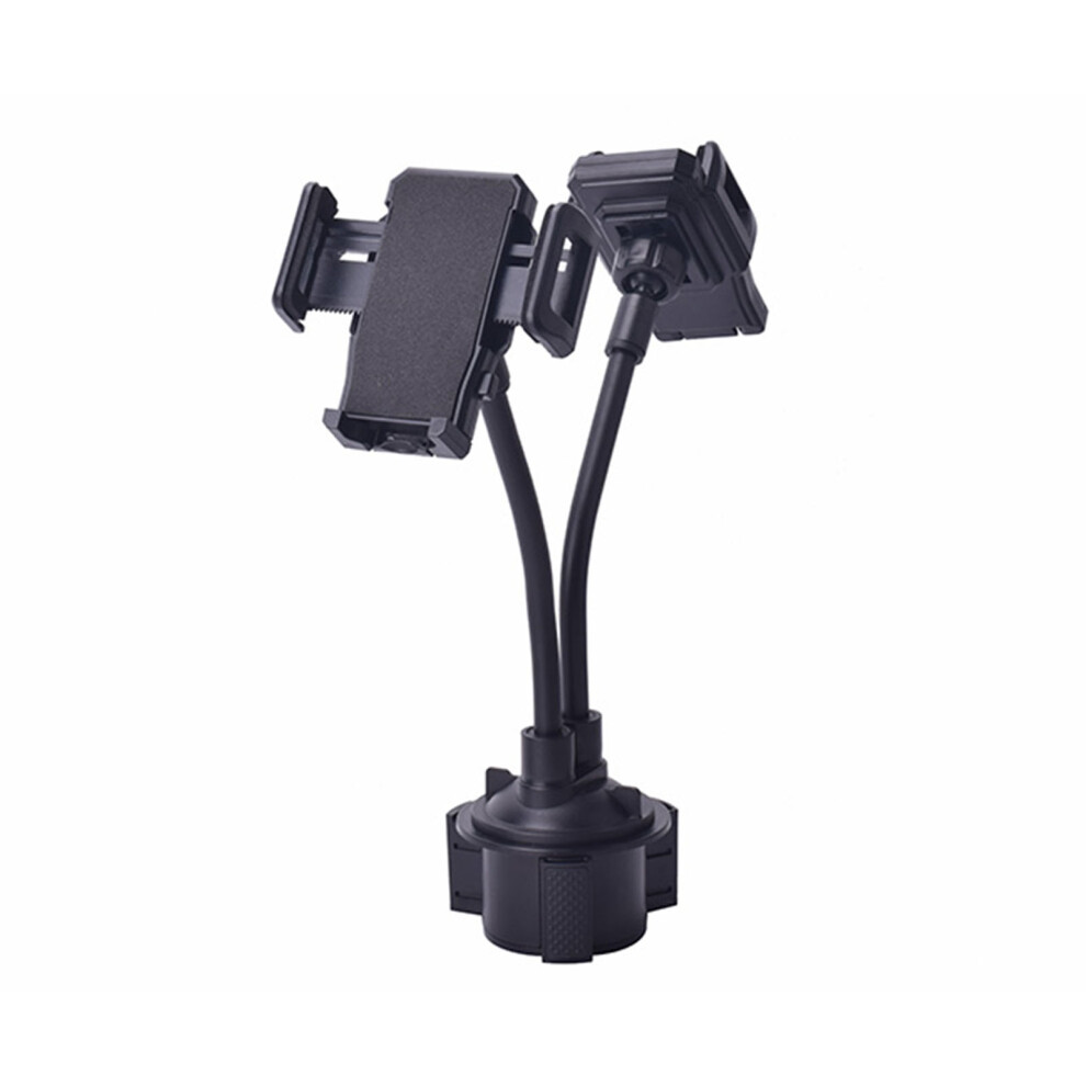 Car Mount Dual Smartphone Stand 360 Rotation Height Adjustable 7754000292196