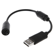 Wired Controller Connector USB Breakaway Cable Cord-Black