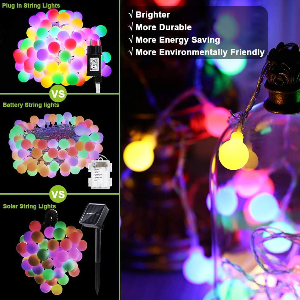 (150 Led Multi-coloured) 20M150LED Fairy Lights, ChristmasIndoors Outdoors 8 Modes RGB-image-OPC-PMSH775-NEW