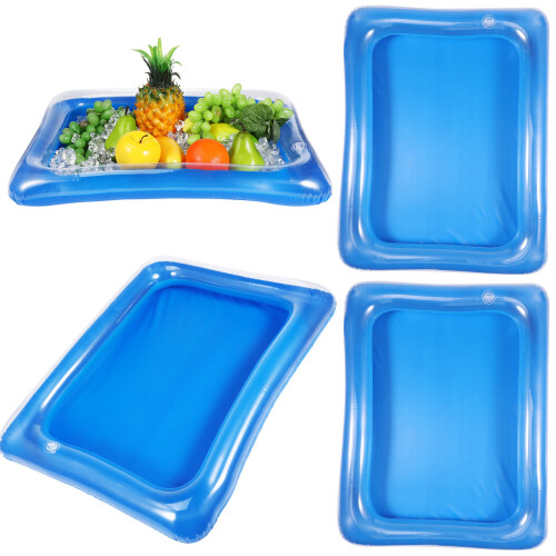 4St Inflatable Bars Kühlbox Transparent
